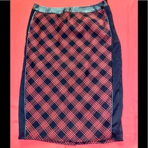 THE LIMITED/ red and black skirt